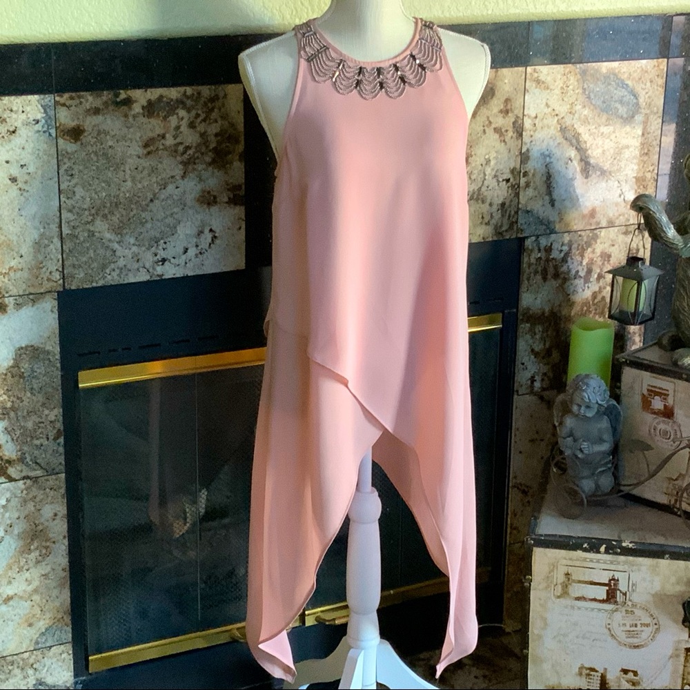 Bebe Embellished Mauve Blouse